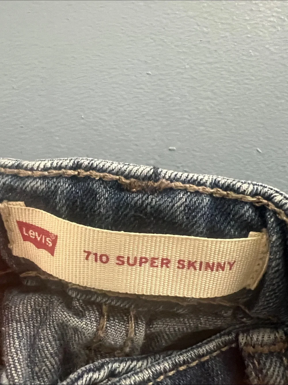 Levi's Girls Blue Denim Jeans with Patch Details